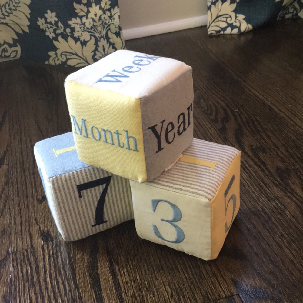Ralph Lauren baby milestone cubes